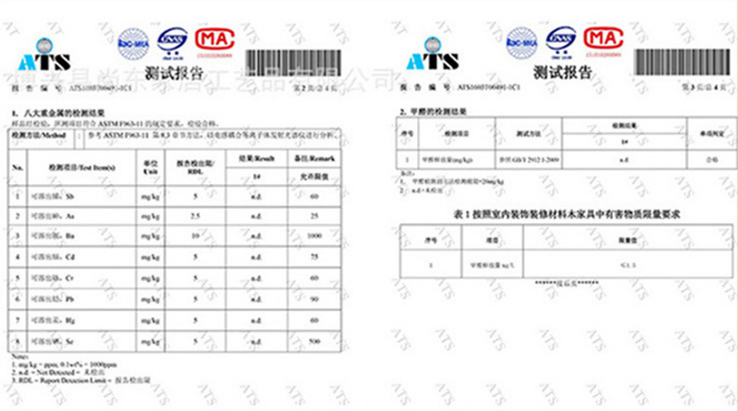 WovenNatural Product Quality Test Report - Heavy Metal & Formaldehyde Safety Certification
