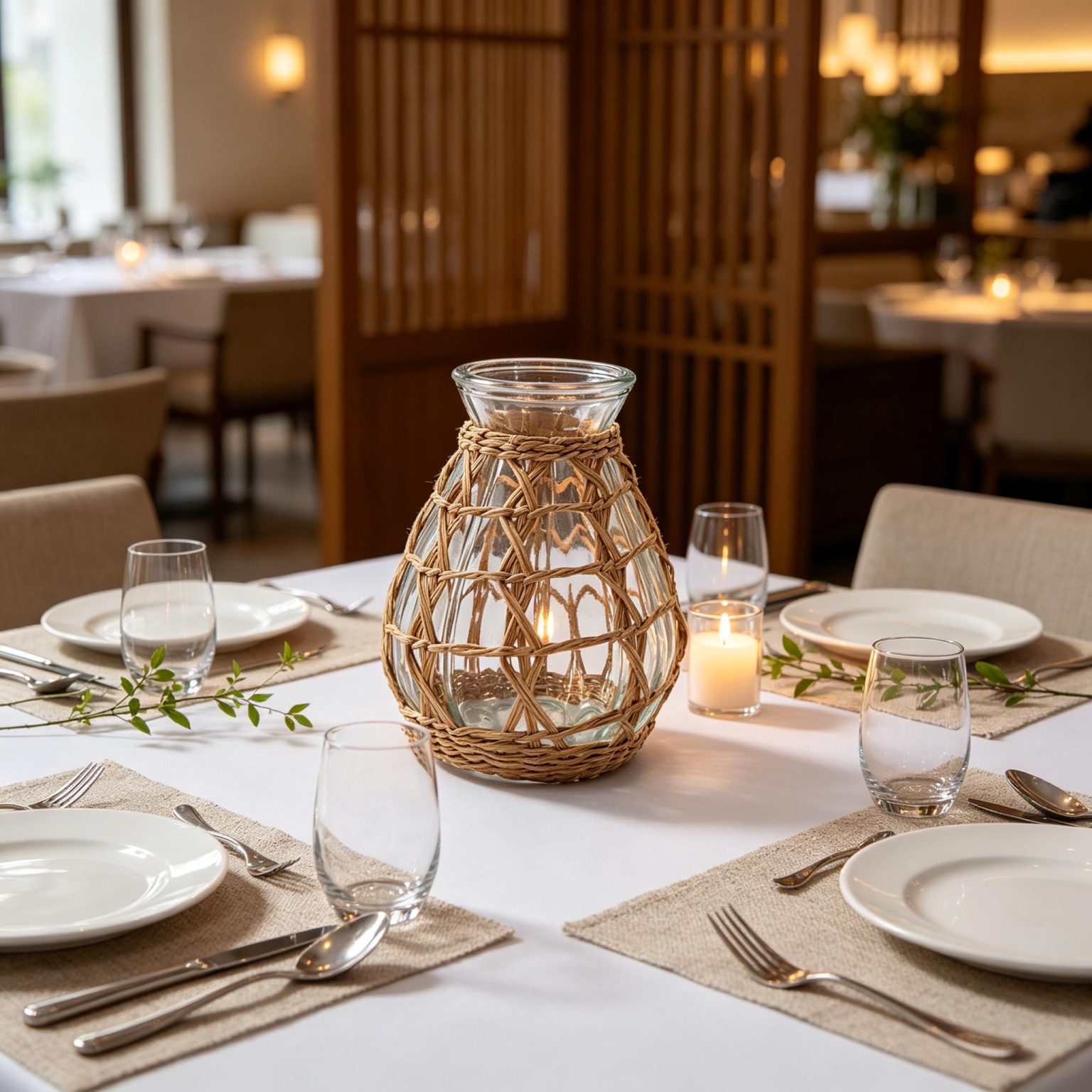 Fully customizable glass ambiance lamp for bistro table decor, direct factory bulk supply with volume discounts