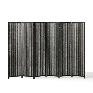 Narrow folding bamboo screen with 180 cm tall and 45 cm wide panels, made to order